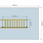 VISEČI MOST NA VERIGI, MOST-V veriga TLORIS